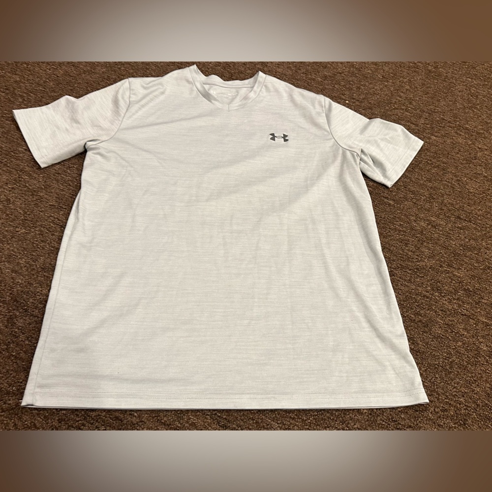 ~Men's Under Armour V~Neck The Tech Tee Short Sleeve Shirt Top~M